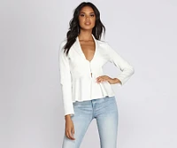 Professional Peplum Blazer