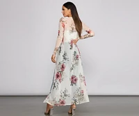 Flowy Floral Mesh Duster