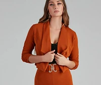 House Of Glam Ruched Blazer