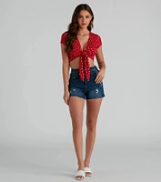 Best Buds Tie-Front Top