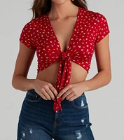 Best Buds Tie-Front Top