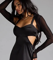 Party Glow Glitter Mesh Bolero