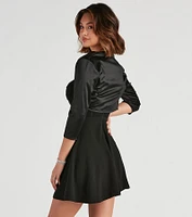 Perfect Layer Knit Satin Bolero