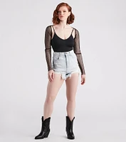 Radiate Glamour Rhinestone Mesh Bolero