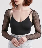 Radiate Glamour Rhinestone Mesh Bolero