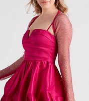 Radiate Glamour Rhinestone Mesh Bolero