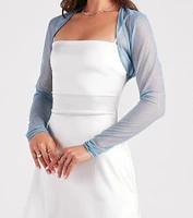 Glamorous Shine Glitter Mesh Bolero