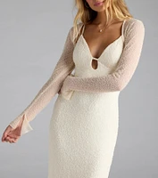 Luxe Layer Beaded Sheer Mesh Bolero