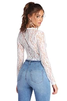 Laced Elegance Cardigan