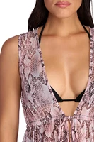 Mesh With Snake Duster