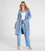 The Stylish Trench Denim Coat