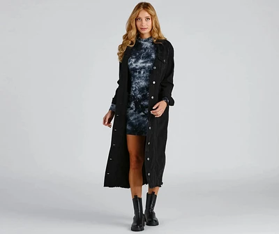 Effortless And Edgy Vibes Denim Jacket
