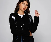 Distressed Deets Longline Denim Jacket