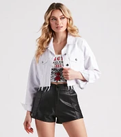 Feelin' Fresh Cropped Denim Jacket