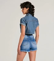 Cool Impression Short Sleeve Denim Jacket