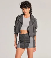 Add Some Edge Moto Denim Jacket