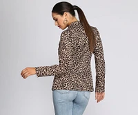 Leopard Print Blazer