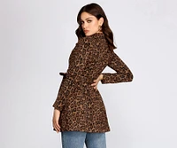 City Chic Babe Trench Dress
