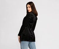 Young And Free Velvet Blazer
