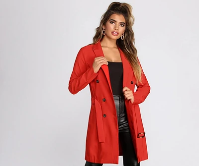 Bold Boss Babe Trench Coat