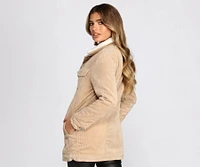 Corduroy And Sherpa Jacket
