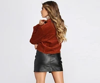 Worth Their While Corduroy Cropped Jacket
