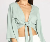 Go With The Flow Kimono Sleeve Top