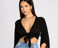Boho Daze Tie Front Top