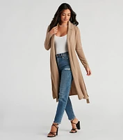 Making Moves Tie Waist Trench