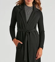 Making Moves Tie Waist Trench