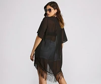 Keeping It Casual Tassel Kimono