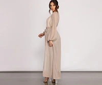 Chic Chiffon Tie Front Duster