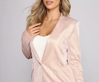 All The Glitz Glitter Blazer