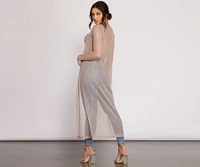 Glitter Girl Long Sleeve Duster