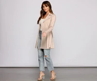 She's A Boss Trench Coat