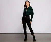 Buttoned Up Corduroy Jacket