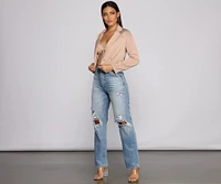 Casually Chic Satin Cropped Blazer