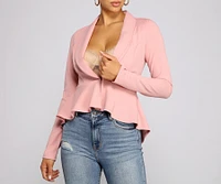 Work It Peplum Blazer