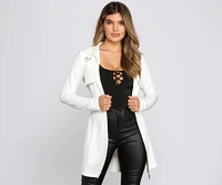 Majorly Chic Belted Trench Dress