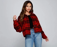 Cozy Vibes Plaid Shacket