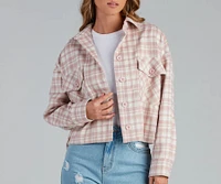 Gilmore Flannel Crop Shacket