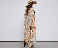 Fab And Fierce Leopard Print Kimono