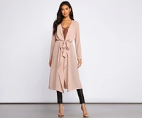 Chic Staple Chiffon Trench