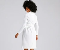 Making Moves Tie Waist Trench
