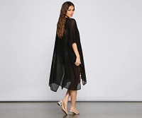 Essential Oversized Chiffon Kimono
