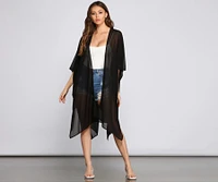 Essential Oversized Chiffon Kimono