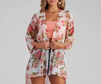 Floral Muse Chiffon Kimono