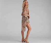 Floral Muse Chiffon Kimono