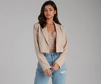 So Polished Cropped Blazer