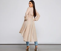 Chic Chiffon High-Low Duster
